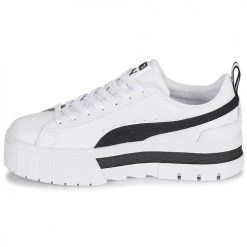 Chaussures Femme Baskets basses Puma MAYZE Blanc / Noir -Baskets mode Soldes 19785953 500 D