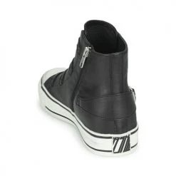 Chaussures Femme Baskets montantes Ash VIRGIN Noir -Baskets mode Soldes 19816005 500 E