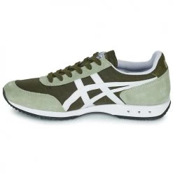Chaussures Baskets basses Onitsuka Tiger NEW YORK Kaki / Blanc / Gris -Baskets mode Soldes 19824453 500 D