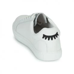 Chaussures Femme Baskets basses Bons baisers de Paname SIMONE EYES Blanc -Baskets mode Soldes 19829540 500 E