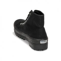 Chaussures Femme Baskets montantes Superga 2341 ALPINA COTU Noir -Baskets mode Soldes 19832764 500 E