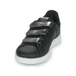 Chaussures Femme Baskets basses Victoria HUELLAS TIRAS Noir -Baskets mode Soldes 19901062 500 C