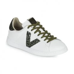 Chaussures Femme Baskets basses Victoria TENIS PIEL Blanc / Kaki