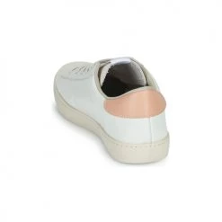 Chaussures Femme Baskets basses Victoria BERLIN PIEL CONTRASTE Blanc / Rose -Baskets mode Soldes 19901084 500 E