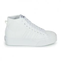 Chaussures Femme Baskets basses adidas Originals NIZZA PLATFORM MID Blanc -Baskets mode Soldes 19933686 500 B