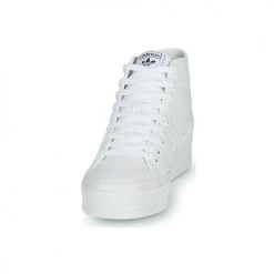 Chaussures Femme Baskets basses adidas Originals NIZZA PLATFORM MID Blanc -Baskets mode Soldes 19933686 500 C