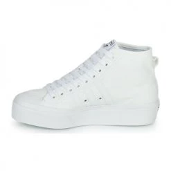 Chaussures Femme Baskets basses adidas Originals NIZZA PLATFORM MID Blanc -Baskets mode Soldes 19933686 500 D