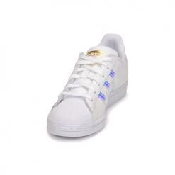 Chaussures Femme Baskets basses adidas Originals SUPERSTAR W Blanc / Iridescent -Baskets mode Soldes 19933730 500 C