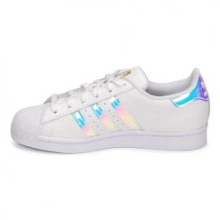 Chaussures Femme Baskets basses adidas Originals SUPERSTAR W Blanc / Iridescent -Baskets mode Soldes 19933730 500 D