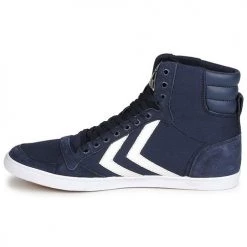 Chaussures Baskets montantes hummel SLIMMER STADIL HIGH Marine -Baskets mode Soldes 199587 500 D
