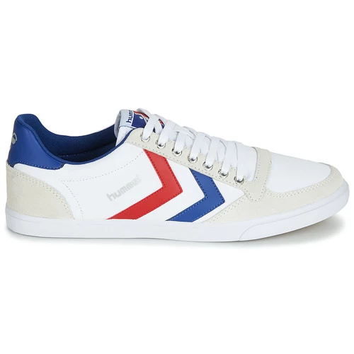 Chaussures Baskets basses hummel SLIMMER STADIL LOW Blanc / Rouge / Bleu 2 Chaussures Baskets basses hummel SLIMMER STADIL LOW Blanc / Rouge / Bleu – Image 2