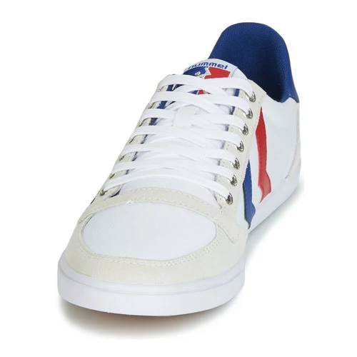 Chaussures Baskets basses hummel SLIMMER STADIL LOW Blanc / Rouge / Bleu 3 Chaussures Baskets basses hummel SLIMMER STADIL LOW Blanc / Rouge / Bleu – Image 3