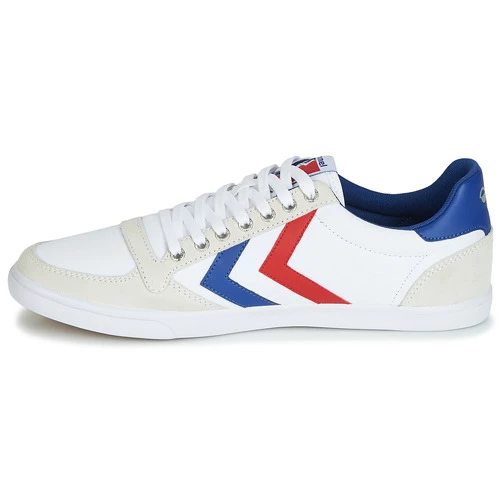 Chaussures Baskets basses hummel SLIMMER STADIL LOW Blanc / Rouge / Bleu 4 Chaussures Baskets basses hummel SLIMMER STADIL LOW Blanc / Rouge / Bleu – Image 4