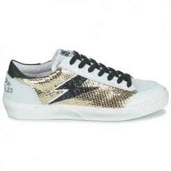 Chaussures Femme Baskets basses Semerdjian ELISE Beige / Doré / Noir -Baskets mode Soldes 19983308 500 B