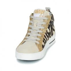 Chaussures Femme Baskets montantes Semerdjian CIELLO Beige / Doré -Baskets mode Soldes 19983309 500 C