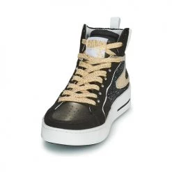 Chaussures Femme Baskets montantes Semerdjian MARAL Noir / Doré -Baskets mode Soldes 19983310 500 C