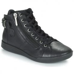 Chaussures Femme Baskets montantes Pataugas PALME Noir