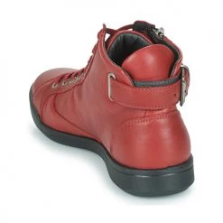 Chaussures Femme Baskets montantes Pataugas PALME Sangria -Baskets mode Soldes 20061487 500 E