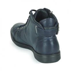 Chaussures Femme Baskets montantes Pataugas PALME Marine -Baskets mode Soldes 20061488 500 E
