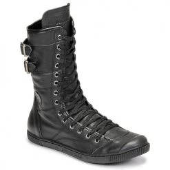 Chaussures Femme Baskets montantes Pataugas IRATIKO Noir