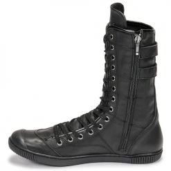 Chaussures Femme Baskets montantes Pataugas IRATIKO Noir -Baskets mode Soldes 20061499 500 D