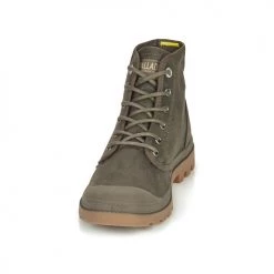 Chaussures Baskets montantes Palladium PAMPA CANVAS Marron -Baskets mode Soldes 20129440 500 C