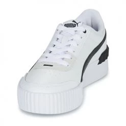 Chaussures Femme Baskets basses Puma CARINA LIFT Blanc / Noir -Baskets mode Soldes 21085408 500 C
