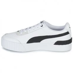 Chaussures Femme Baskets basses Puma CARINA LIFT Blanc / Noir -Baskets mode Soldes 21085408 500 D