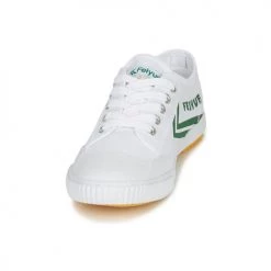 Chaussures Baskets basses Feiyue FE LO 1920 Blanc / Vert -Baskets mode Soldes 21132956 500 C