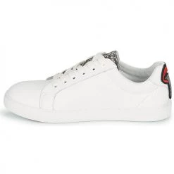Chaussures Femme Baskets basses Bons baisers de Paname SIMONE GLITTER TONGUE Blanc -Baskets mode Soldes 21183163 500 D