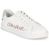 Chaussures Femme Baskets basses Bons baisers de Paname SIMONE AMOUR BLANC ROSE GOLD Blanc / Rose