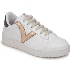Chaussures Femme Baskets basses Victoria 1258202NUDE Blanc / Doré