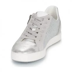 Chaussures Femme Baskets basses Geox D BLOMIEE Gris -Baskets mode Soldes 21201128 500 C