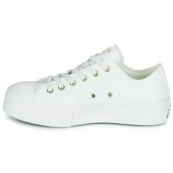 Chaussures Femme Baskets basses Converse CHUCK TAYLOR ALL STAR LIFT MONO WHITE OX Blanc -Baskets mode Soldes 21246511 500 D