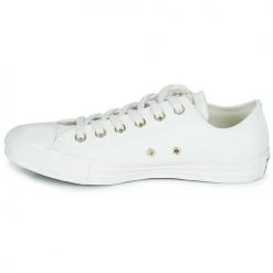 Chaussures Femme Baskets basses Converse CHUCK TAYLOR ALL STAR MONO WHITE OX Blanc -Baskets mode Soldes 21246512 500 D