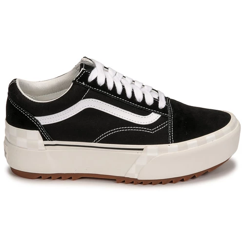 Chaussures Femme Baskets basses Vans OLD SKOOL STACKED Noir / Blanc 2 Chaussures Femme Baskets basses Vans OLD SKOOL STACKED Noir / Blanc – Image 2