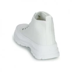 Chaussures Femme Baskets montantes Moony Mood HIGHER Blanc -Baskets mode Soldes 21325020 500 E