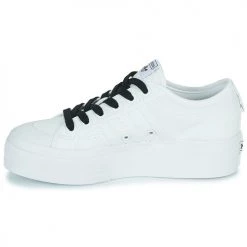 Chaussures Femme Baskets basses adidas Originals NIZZA PLATFORM W Blanc -Baskets mode Soldes 21515935 500 D