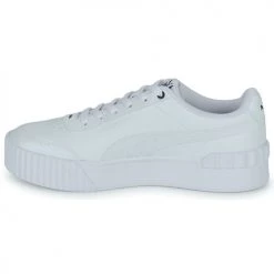 Chaussures Femme Baskets basses Puma CARINA LIFT MONO Blanc / Noir -Baskets mode Soldes 22259062 500 D