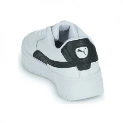 Chaussures Femme Baskets basses Puma CALI DREAM LTH WNS Blanc / Noir -Baskets mode Soldes 22259081 500 E