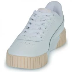 Chaussures Femme Baskets basses Puma CARINA 2.0 Blanc / Rose -Baskets mode Soldes 22259105 500 C