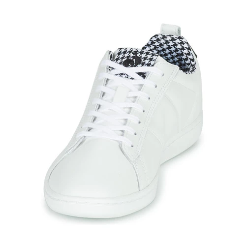 Chaussures Femme Baskets basses Le Coq Sportif COURTCLASSIC W PIED DE POULE Blanc 3 Chaussures Femme Baskets basses Le Coq Sportif COURTCLASSIC W PIED DE POULE Blanc – Image 3