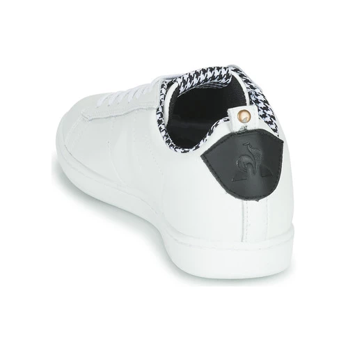 Chaussures Femme Baskets basses Le Coq Sportif COURTCLASSIC W PIED DE POULE Blanc 5 Chaussures Femme Baskets basses Le Coq Sportif COURTCLASSIC W PIED DE POULE Blanc – Image 5