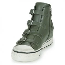 Chaussures Femme Baskets montantes Ash VIRGIN Kaki -Baskets mode Soldes 22308132 500 C
