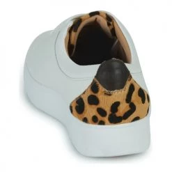Chaussures Femme Baskets basses FitFlop RALLY Blanc / Leopard -Baskets mode Soldes 22369005 500 E