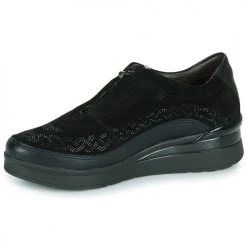 Chaussures Femme Baskets basses Stonefly CREAM 21 NOIR -Baskets mode Soldes 22370061 500 D