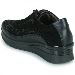 Chaussures Femme Baskets basses Stonefly CREAM 21 NOIR -Baskets mode Soldes 22370061 500 E