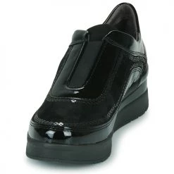 Chaussures Femme Baskets basses Stonefly CREAM 43 NOIR -Baskets mode Soldes 22370070 500 C