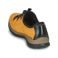 Chaussures Femme Baskets basses Rieker N3271-68 Jaune / Noir -Baskets mode Soldes 22370316 500 E