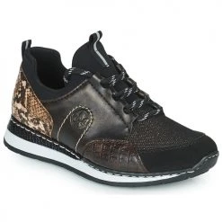 Chaussures Femme Baskets basses Rieker N3083-25 Kaki / Piton